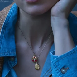 Mini "Aries" Enamel Vermeil Charm