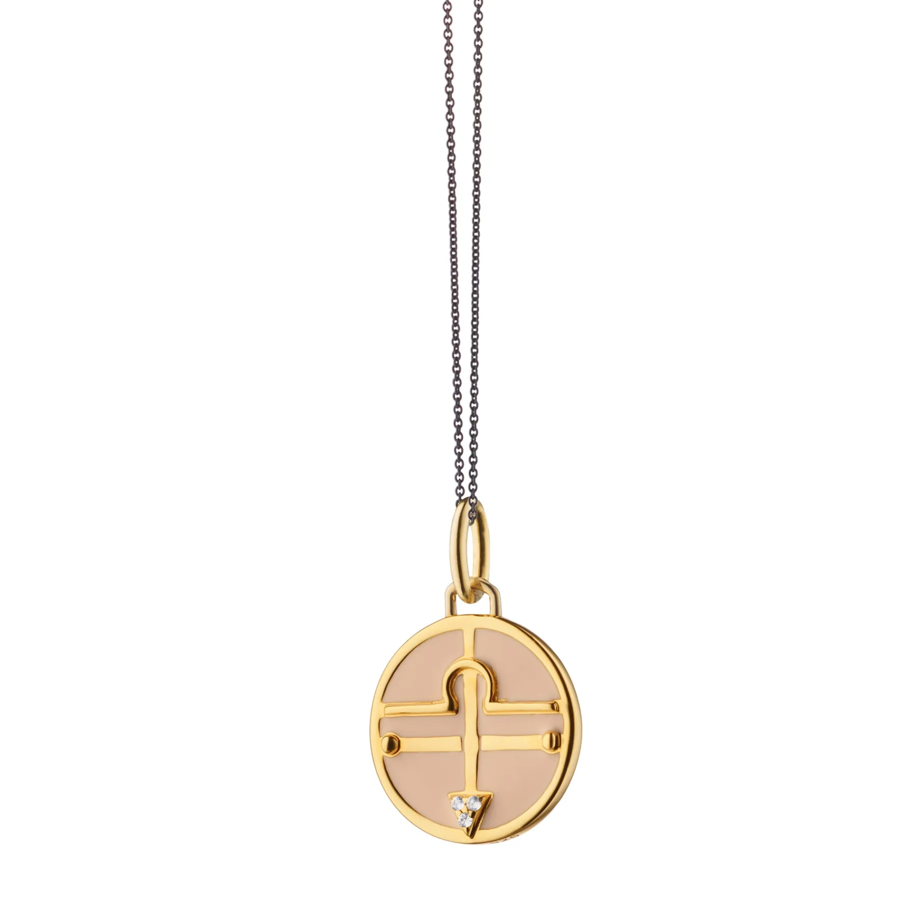 Mini "Libra" Enamel Vermeil Charm
