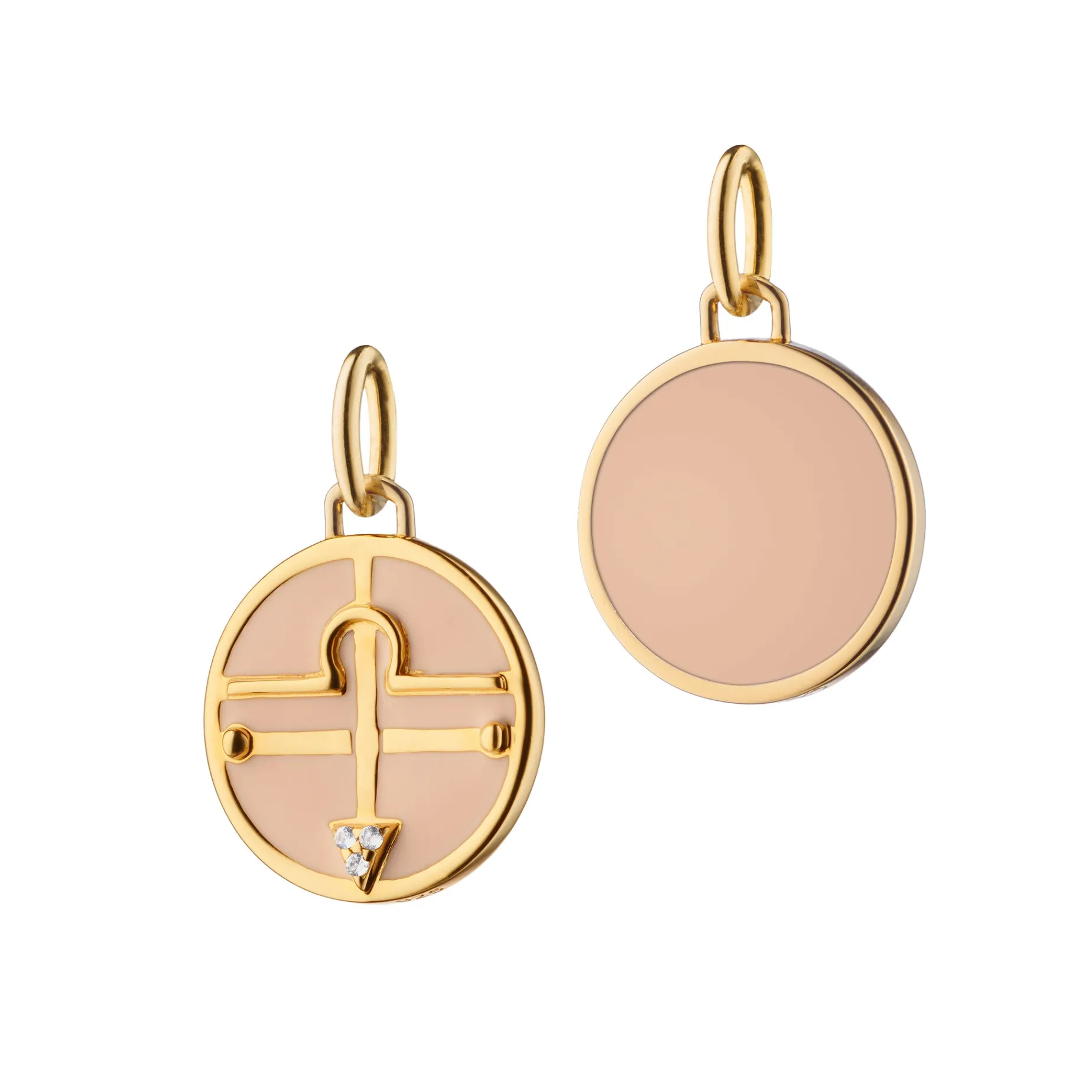Mini "Libra" Enamel Vermeil Charm