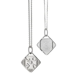 Mini "Love" Sterling Silver Charm with Sapphires