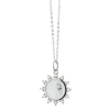 Mini Mother of Pearl Sapphire "Happiness" Sun Charm