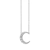 Moonstone Midi Crescent Moon Necklace