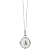 Mother of Pearl Mini "Adventure" Compass Charm