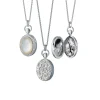 Mother of Pearl Petite Stone Locket Necklace