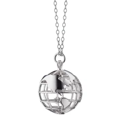 My Earth NYC Sterling Silver Charm Necklace