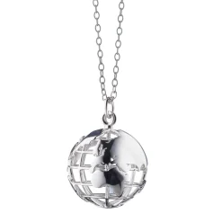 My Earth NYC Sterling Silver Charm Necklace