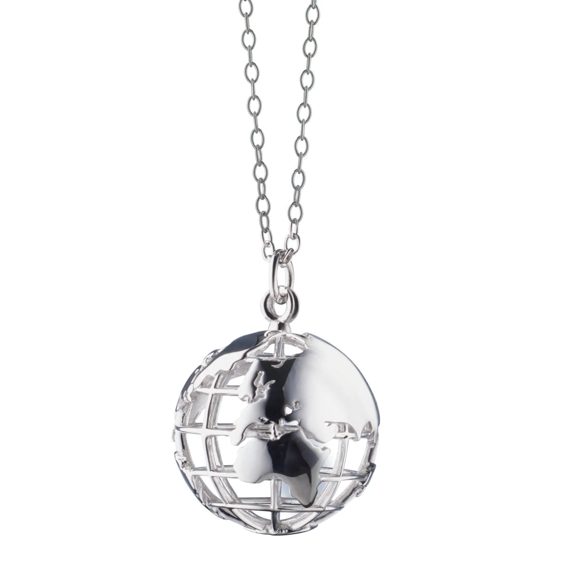 My Earth NYC Sterling Silver Charm Necklace