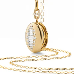 Olivia Gold Locket Necklace