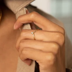 One of a Kind Poesy Stackable Diamond Ring