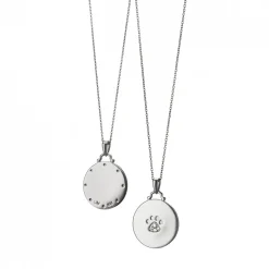 Paw Print Charm with Sapphires