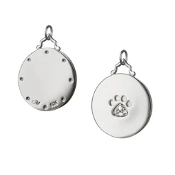 Paw Print Charm with Sapphires