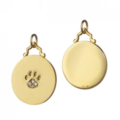 Paw Print Diamond Charm