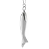 Perseverance White Ceramic and Sterling Silver Fish