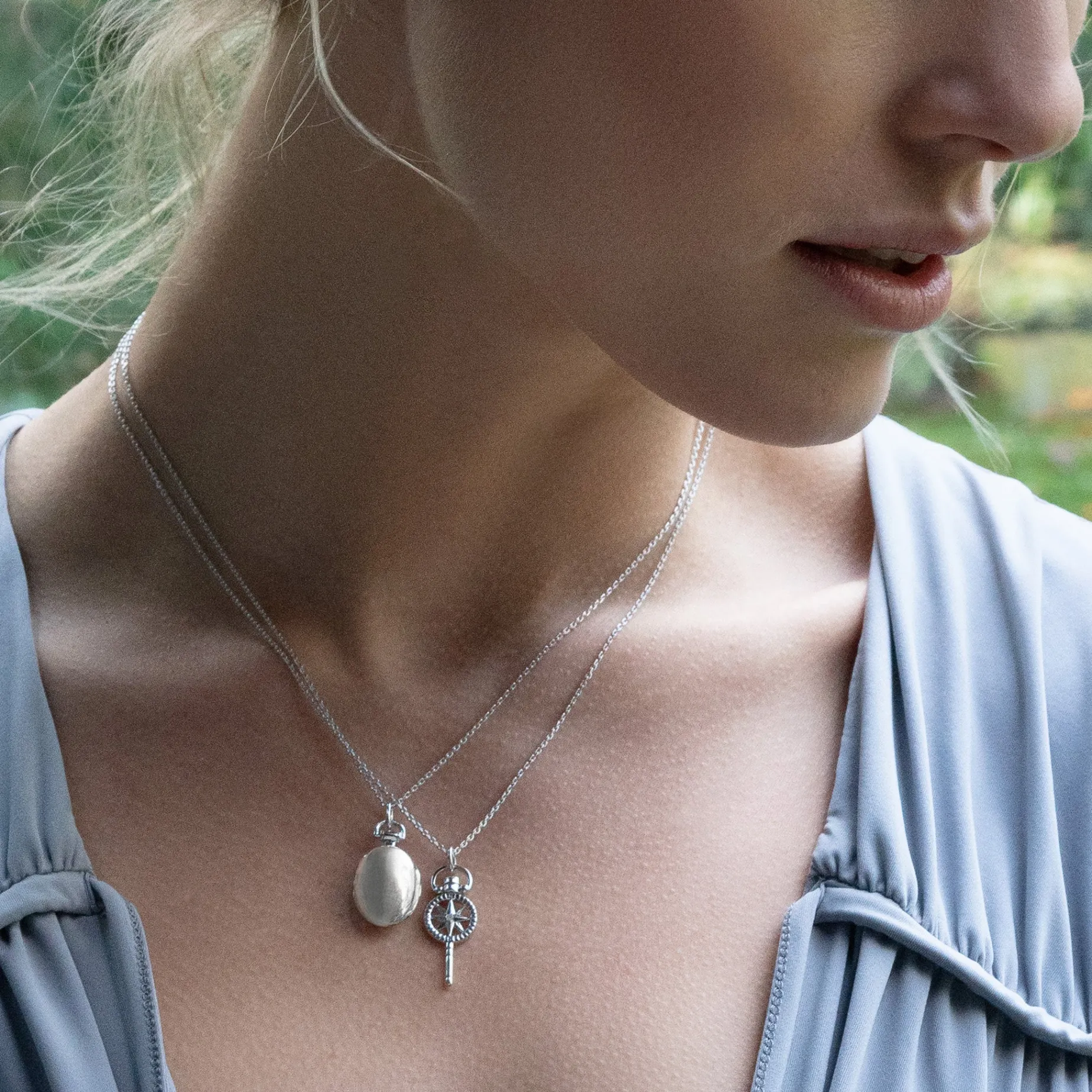 Petite "Anna" Locket Necklace