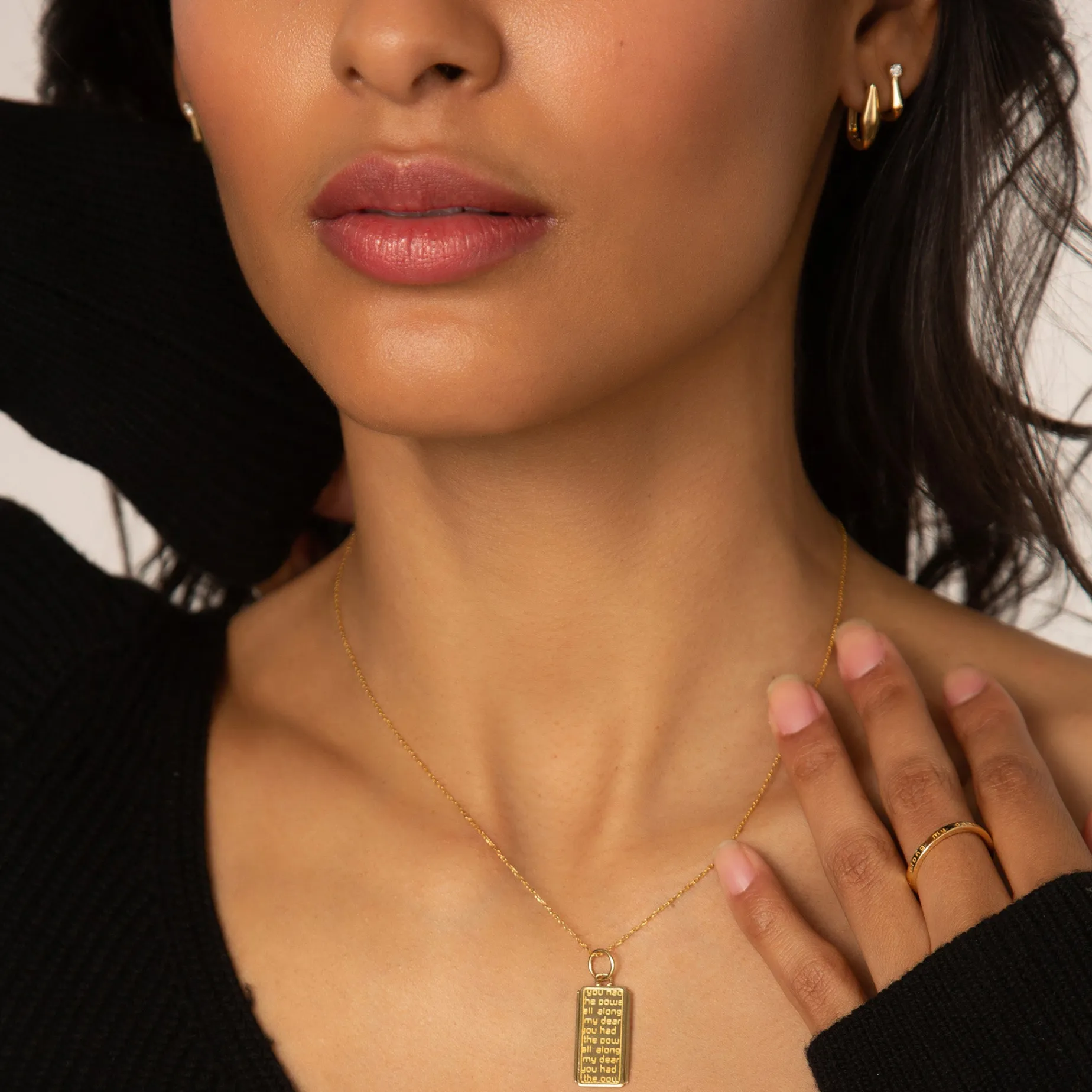 Petite "Points North" Earrings with Diamond