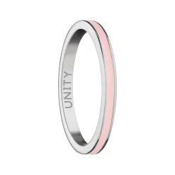 Pink "Unity" Poesy Stackable Ring