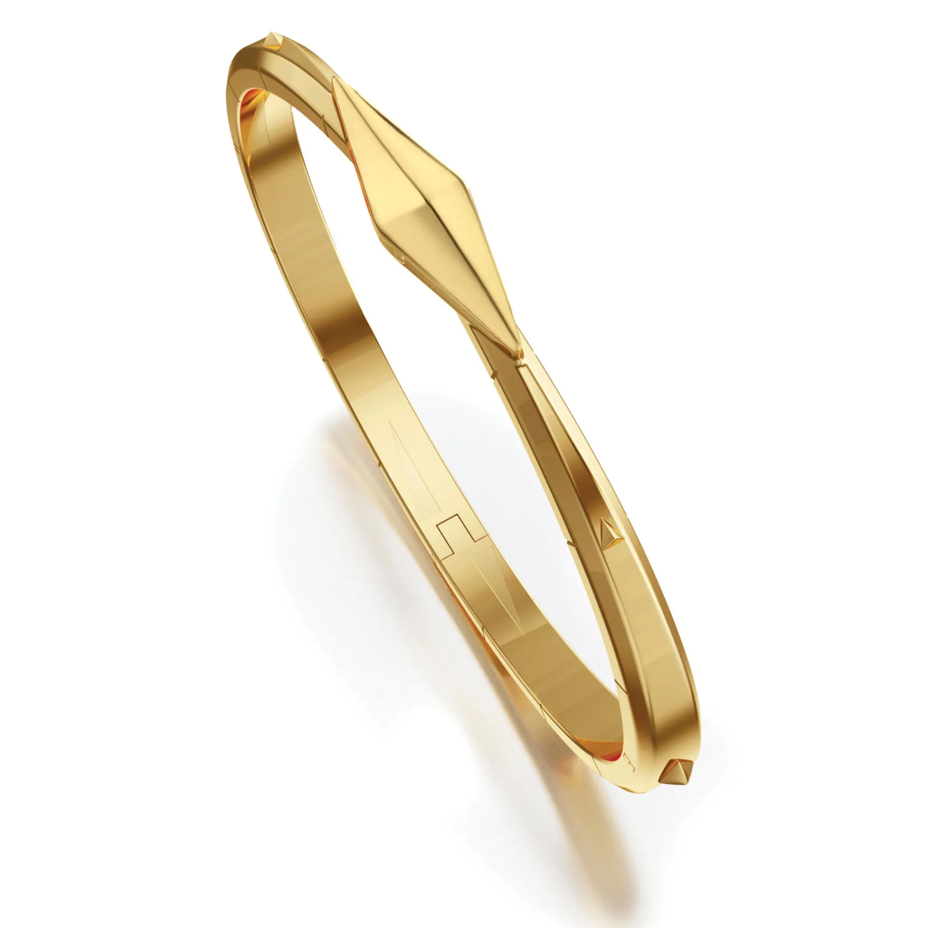“Points North” 18K Yellow Gold Cuff