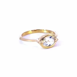 Points North Rock Crystal Ring with Diamonds