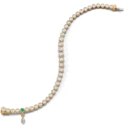 Premier Graduated Round Bezel Set Diamond Tennis Bracelet