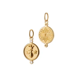 Queen Bee Charm with Diamonds