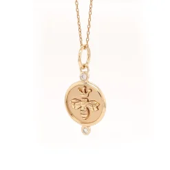 Queen Bee Charm with Diamonds