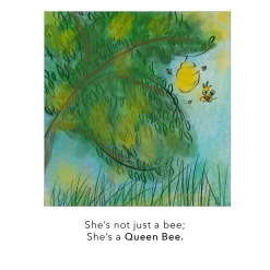 Queen Bee Charm with Pavé Sapphires