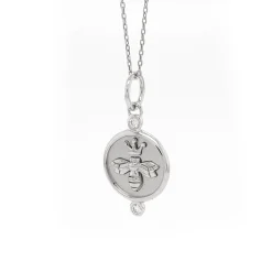 Queen Bee Charm with Sapphires