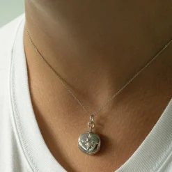 Queen Bee Sterling Silver Locket Necklace