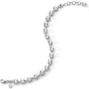 Round "European Cut" Rock Crystal Tennis Bracelet in Sterling Silver