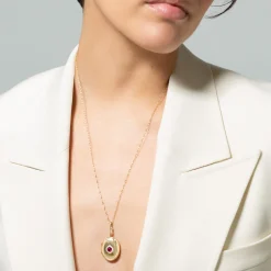Ruby Infinity Locket Necklace