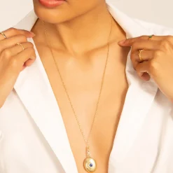 Sapphire Infinity Locket