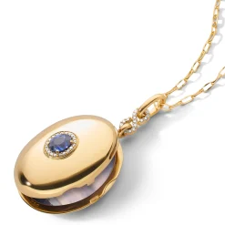 Sapphire Infinity Locket