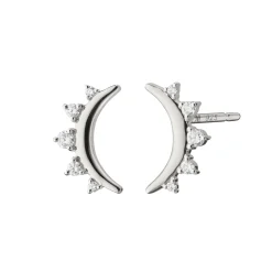 Sapphire Moon Stud Earrings