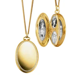 Six Image Diamond Border Locket