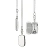 Slim "Britt" Sterling Silver Locket Necklace