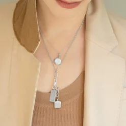 Slim Cushion "Viv" Sterling Silver Locket Charm