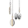 Slim Oval "Tess" Two-Tone Locket Necklace