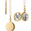 Slim "Quinn" Gold Locket Necklace