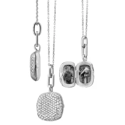 Slim "Rae" Sterling Silver Locket Necklace