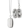 Slim Rectangle "Kate" Sterling Silver Locket Necklace