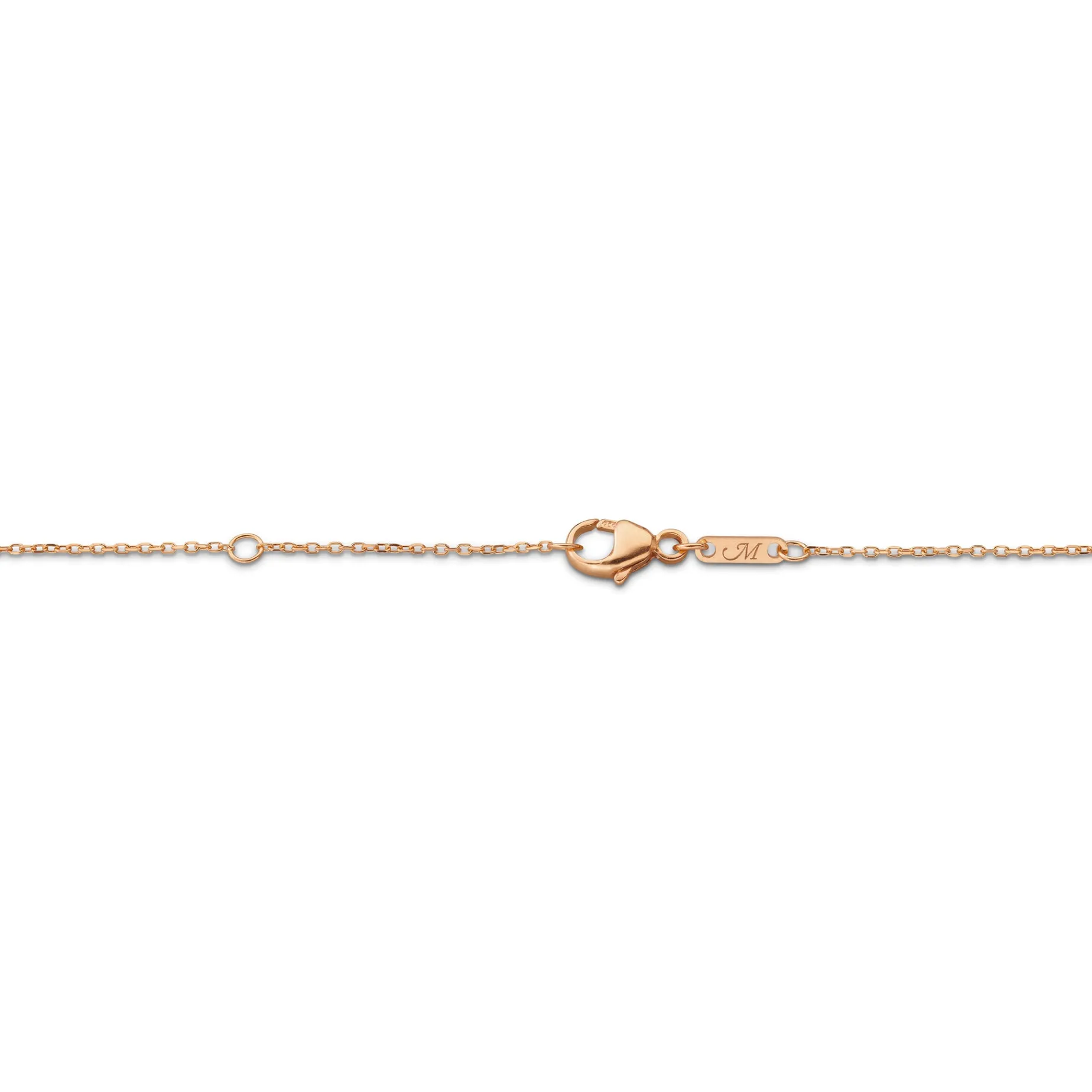 Slim "Viv" 18K Rose Gold Locket Necklace