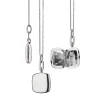 Slim "Viv" Sterling Silver Locket Necklace