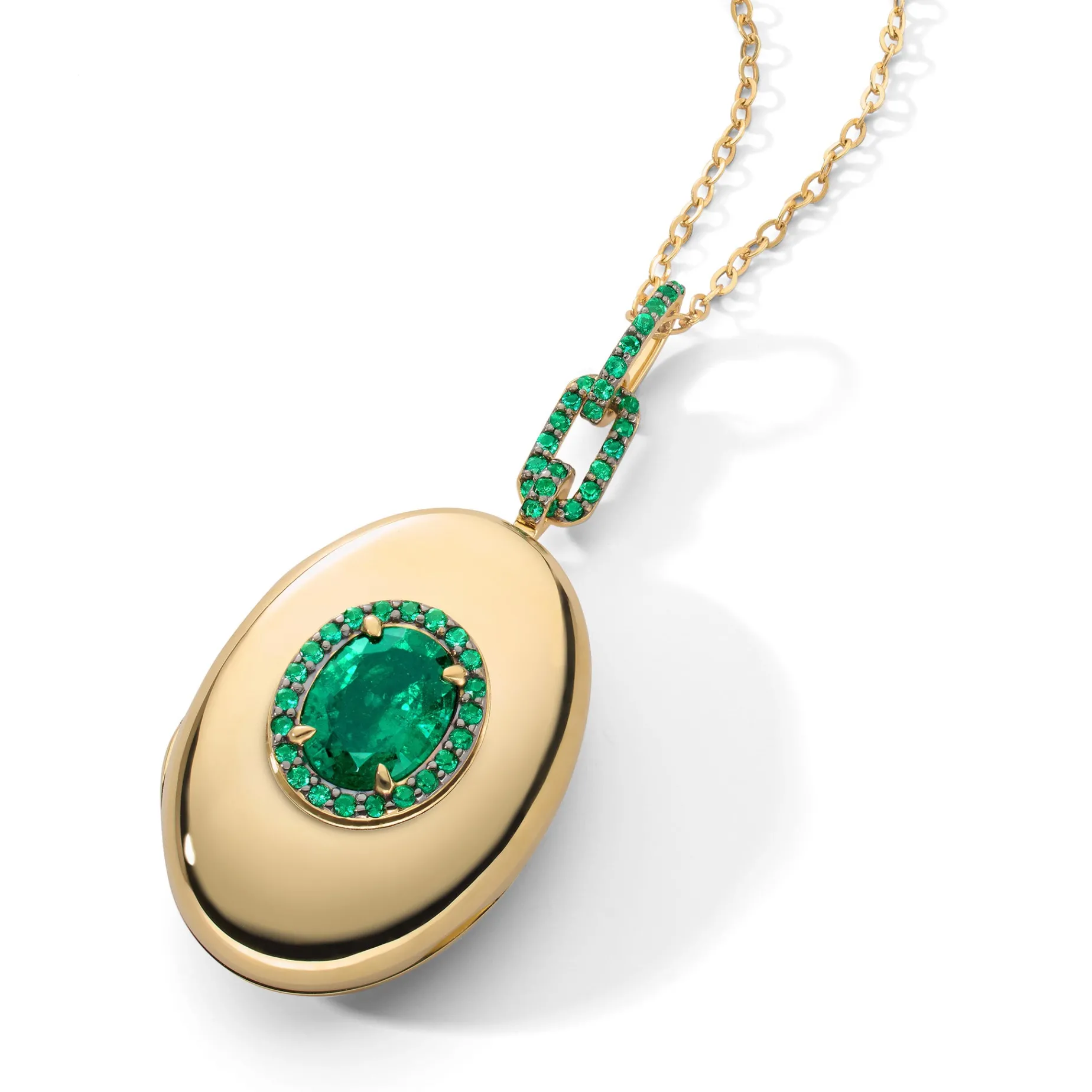 Special Edition Oval Cut Emerald Locket