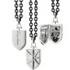Sterling Silver Fearless Shield Locket