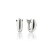 Sterling Silver Small Perseverance Huggie Earrings