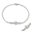 Strength Arrow Petite Poesy Sterling Silver Bracelet