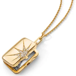 Sun and Star Diamond Locket
