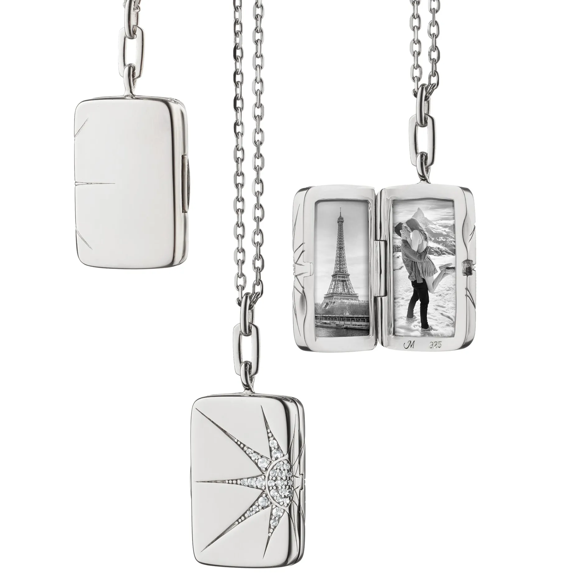Sun and Star Locket
