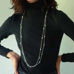 Sun, Moon and Stars 40" Necklace