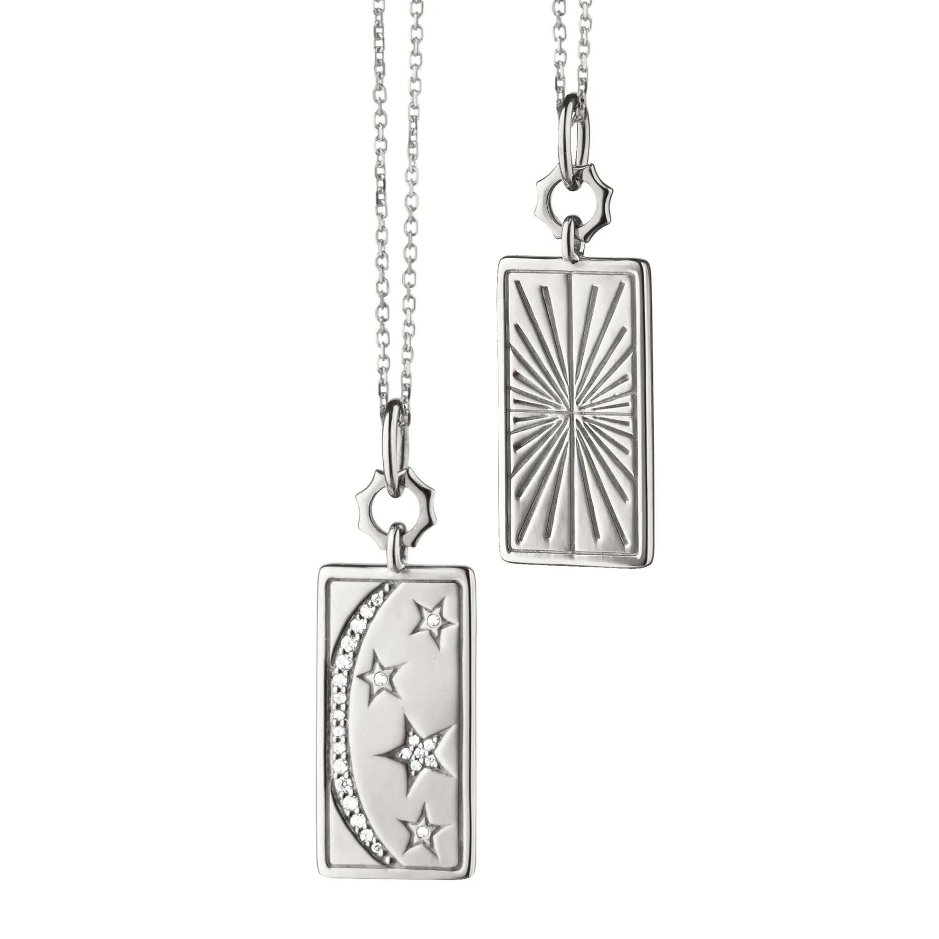 Sun, Moon and Stars Medallion with Sapphires